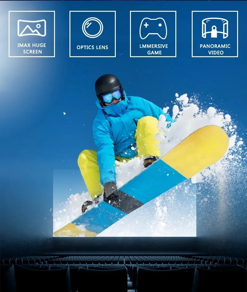 Virtual Reality Headset - Black 4.7-6.53"