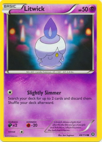 Pokmon Pokemon Litwick 48/114 - XY Steam Siege - 1pcs