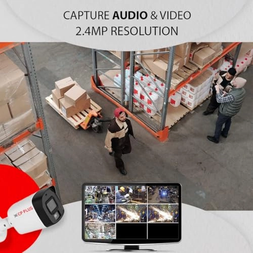 4 Channel Turbo HD DVR + 2 MP Indoor Camera - 4 2.4MP + 4 Channel Power Supply + 70 Meters CCTV Cable + 1 TB Hard Drive + BNC & DC Connectors + HDMI Cable