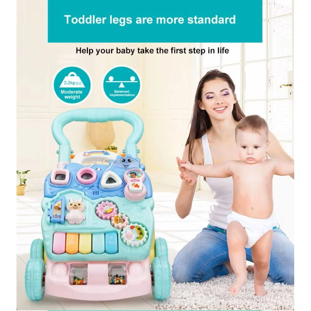 Baby Musical Activity Walker - 2-in-1 Music Lights