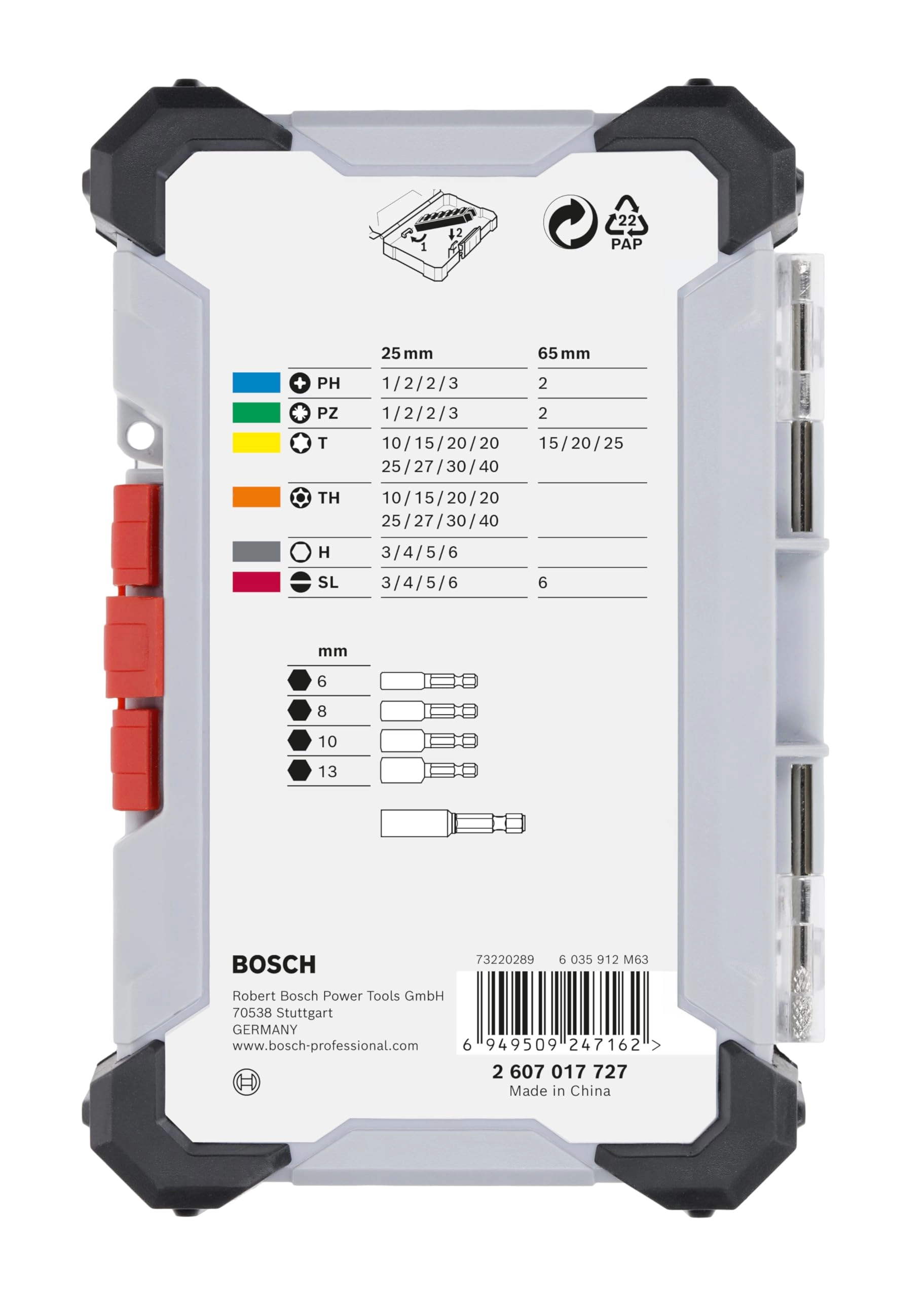 43x Extra Hard Screwdriver Bit Set - 43-piece