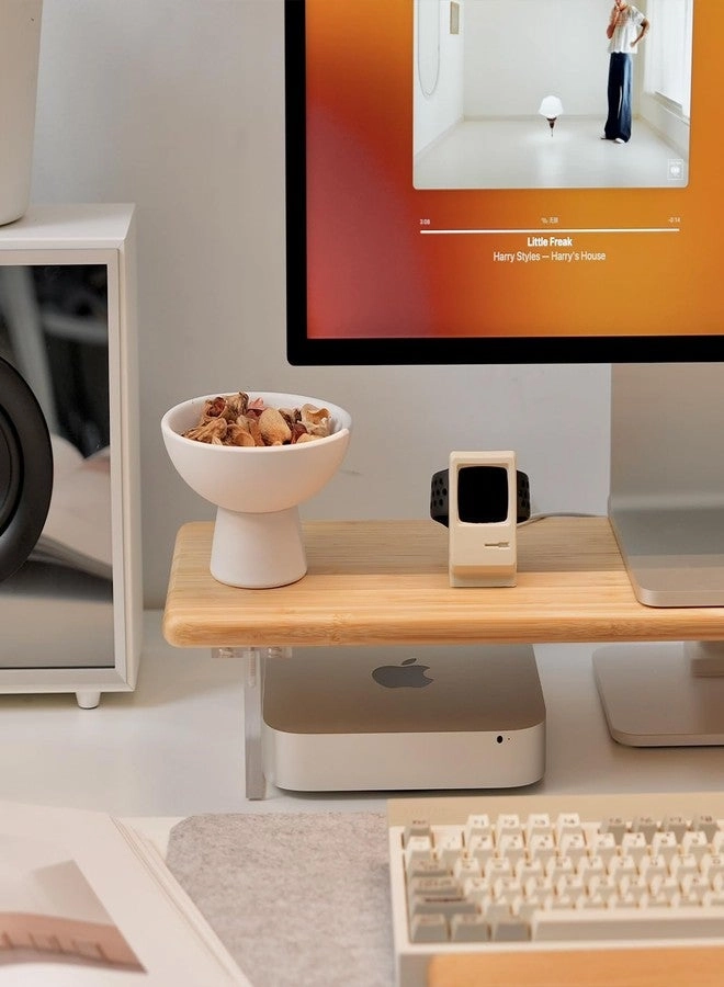 Bamboo Monitor Stand Riser - 31.5 Inches