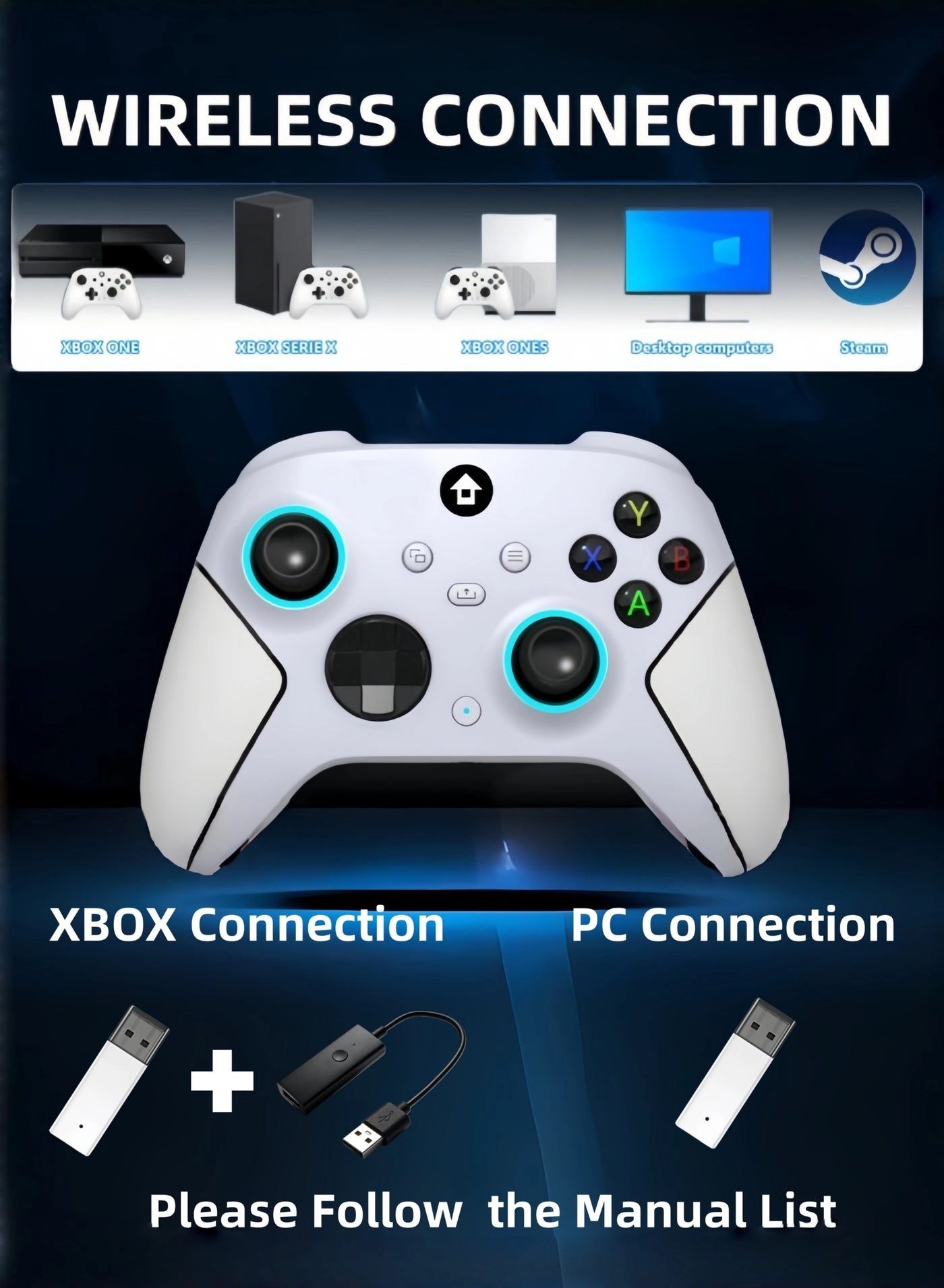 Wireless Xbox Controller - black Xbox Series X/S Xbox One PC