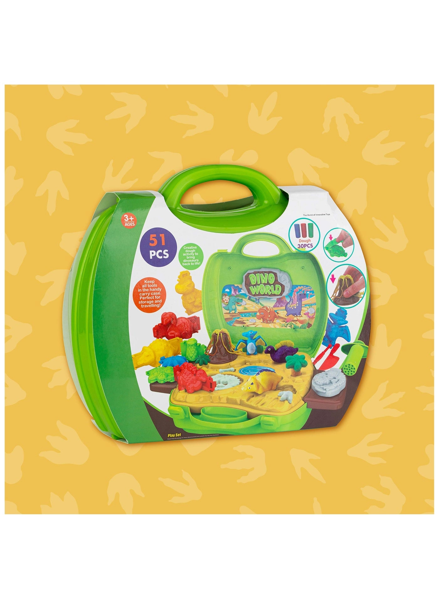 Dinosaur Playdoh Set - 51-piece Kit