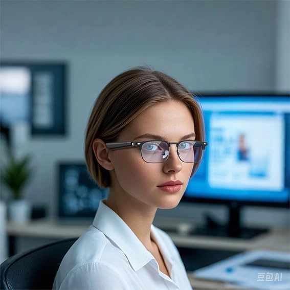 Smart Bluetooth Glasses - Open-Type Speakers Blue Light Lenses Bluetooth 5.3