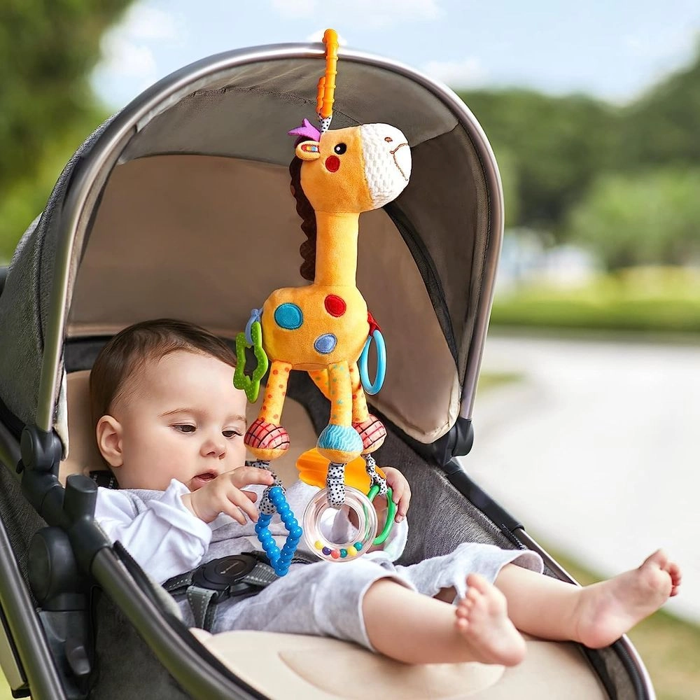 Hanging Rattle Toy - Suitable for 0 month & above Polyester Giraffe