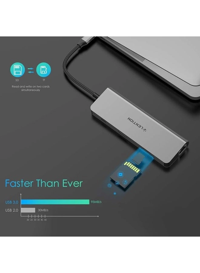 USB C Hub - 4K HDMI SD 3.0 Gigabit Ethernet