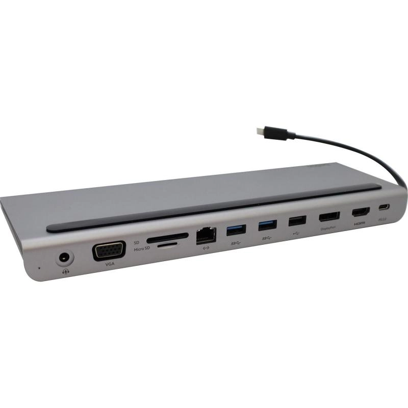 Connect USB-C Docking Station - INC004BTSGY 11-in-1 USB-C Grey