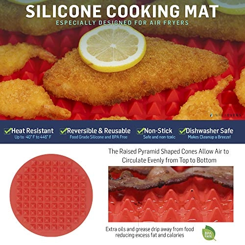 Air Fryer Silicone Baking Mat - Aluminium, Plastic 1 piece(s)