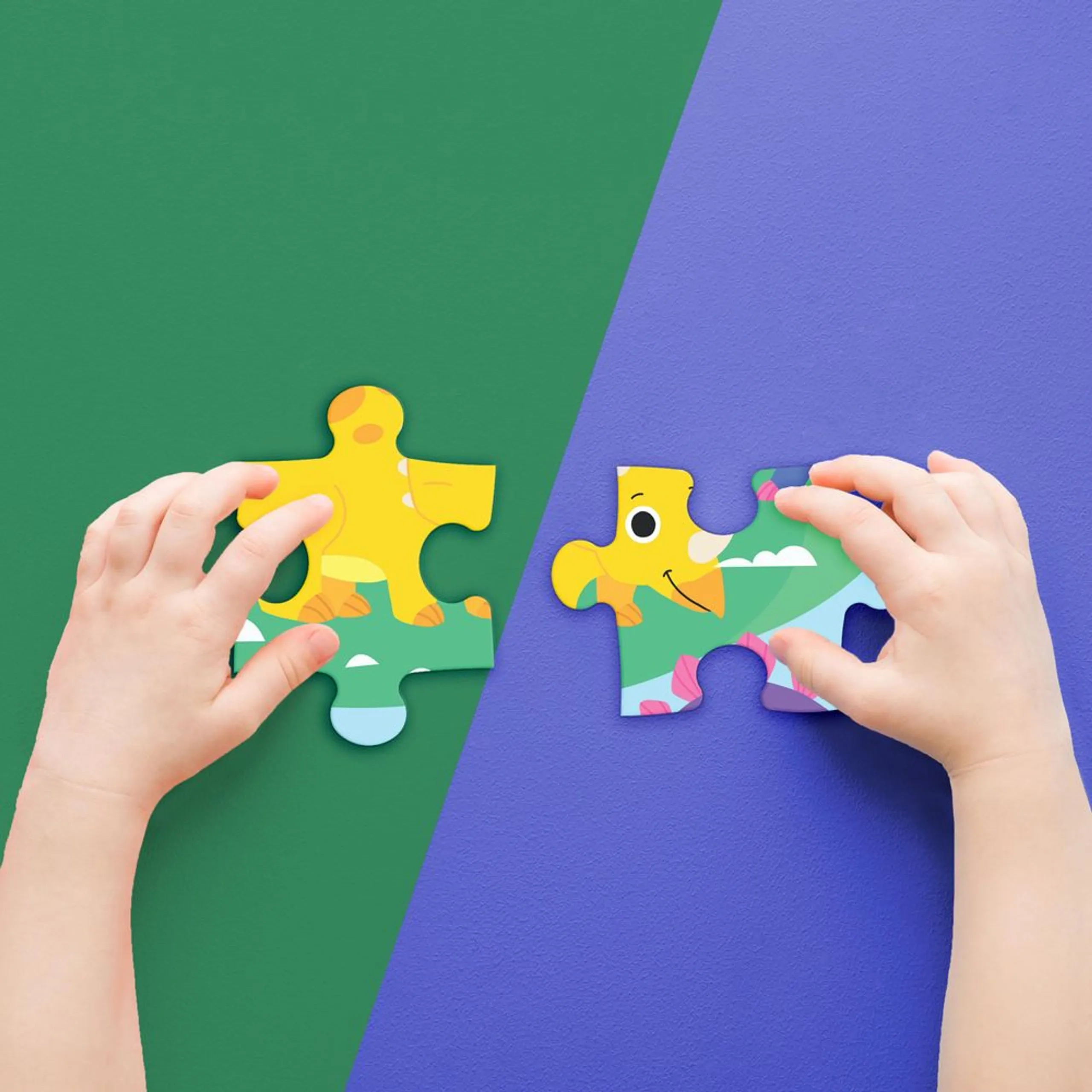 Junior Jigsaw Carry & Play Puzzle Set - Roarsome Dinosaurs - 4 to 6 years 45 pieces