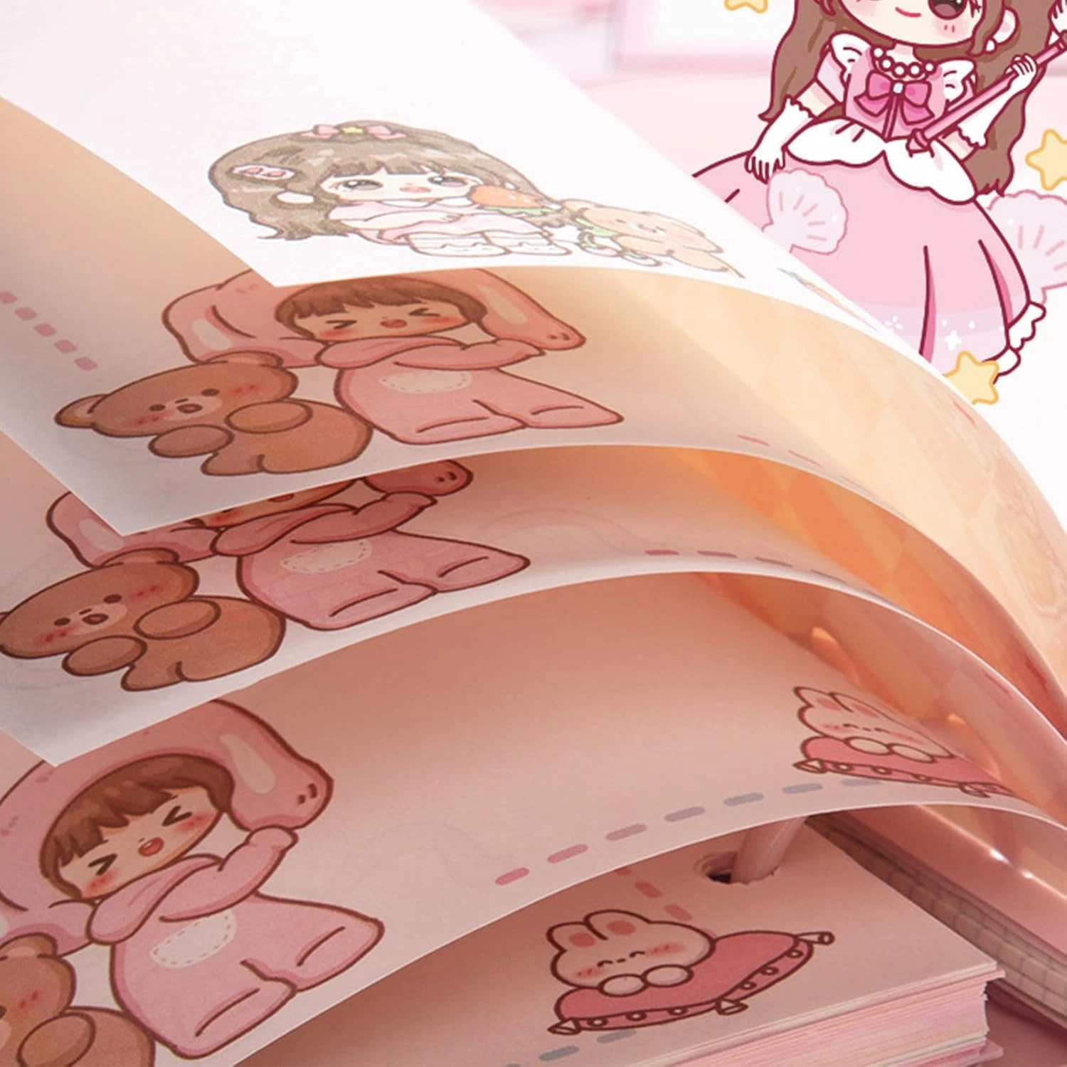 Mini Transparent Binder Spiral Diary Notebook