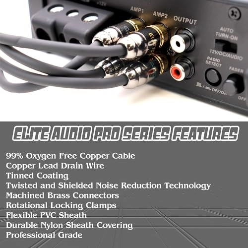 Pro Series RCA Cable Y-Adapter - 1.5 ft.