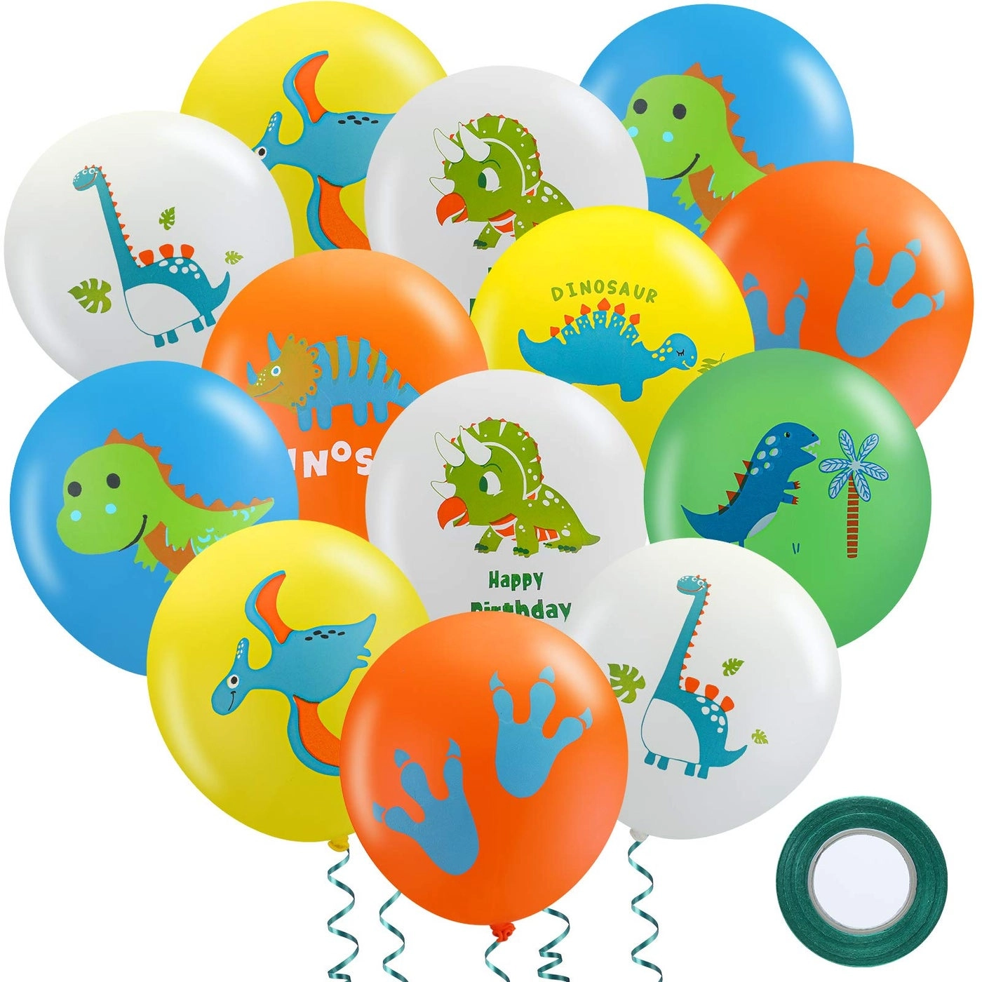 Skylety Dinosaur Latex Balloons - 40 Pieces Birthday Party