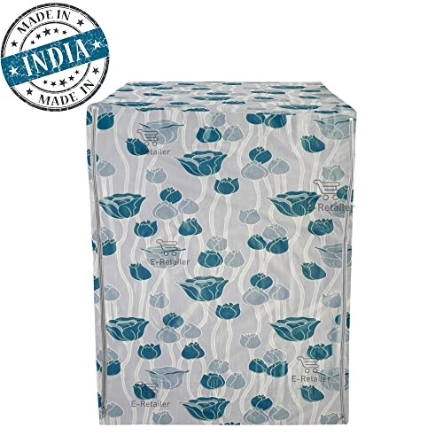 PVC Waterproof Front Load Washing Machine Cover - 5KG to 7.5KG Blue