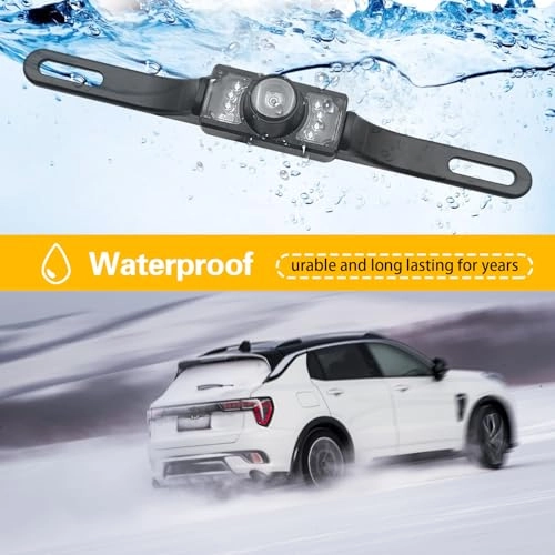 License Plate Backup Camera - Night vision Wired 720p