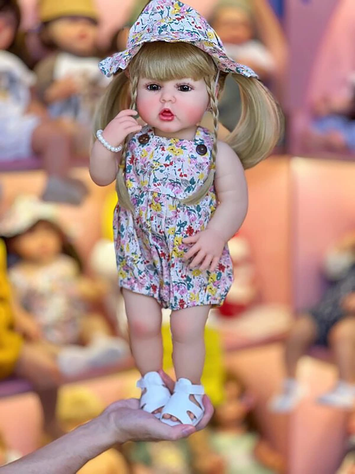 Reborn Doll - 22 Inches (55 cm) Vinyl Girl Sleeping Ages 3+