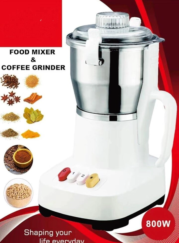 Spice Grinder - Stainless Steel 3-Speed