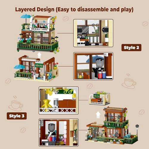 City Cafe Architecture Kit - 875 pcs