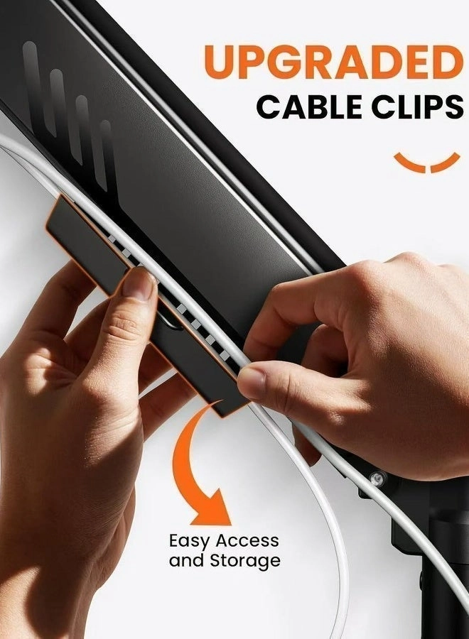 Desktop display single arm bracket - 13-34 inch 75x75/100x100mm