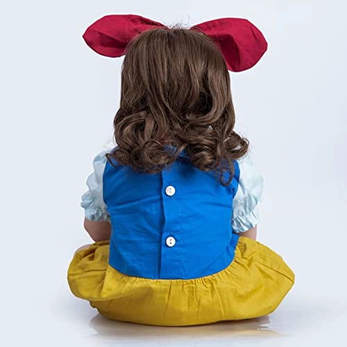 Reborn Baby Doll - 24 Inch Vinyl Cotton Body Pink Yarn Skirt Ages 3+