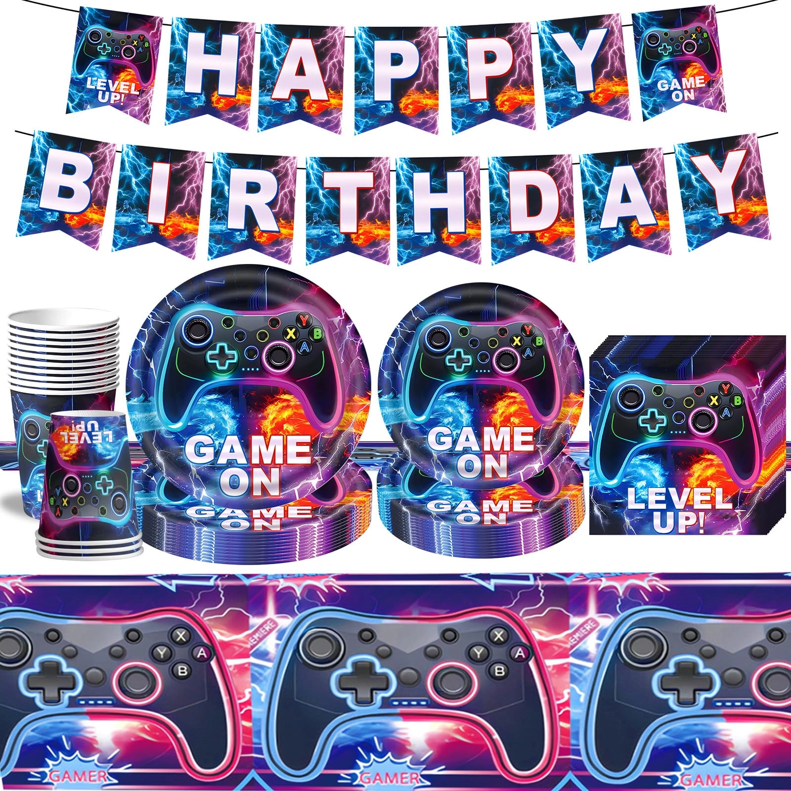 Party Tableware - 52.0 count Birthday