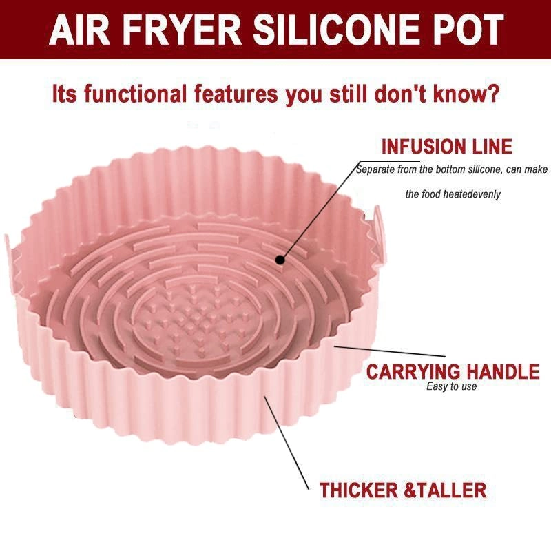 Air Fryer Silicone Pot - Aluminium, Plastic 2 x