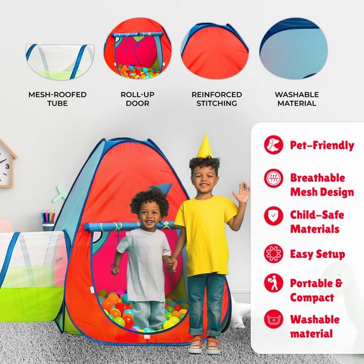 Tunnel and Ball Pit Play Tent
