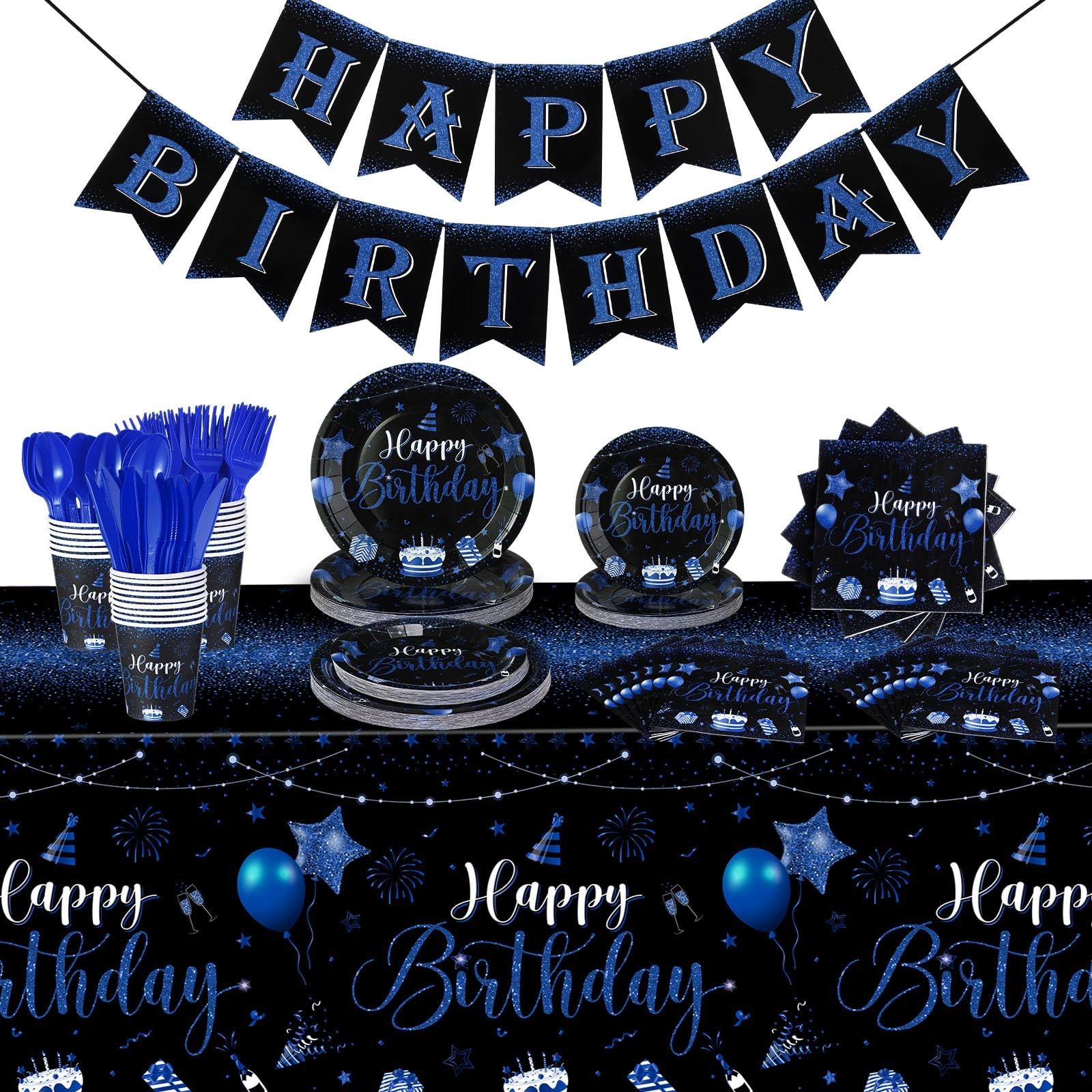 Vesici 171 Pcs Happy Birthday Party Supplies