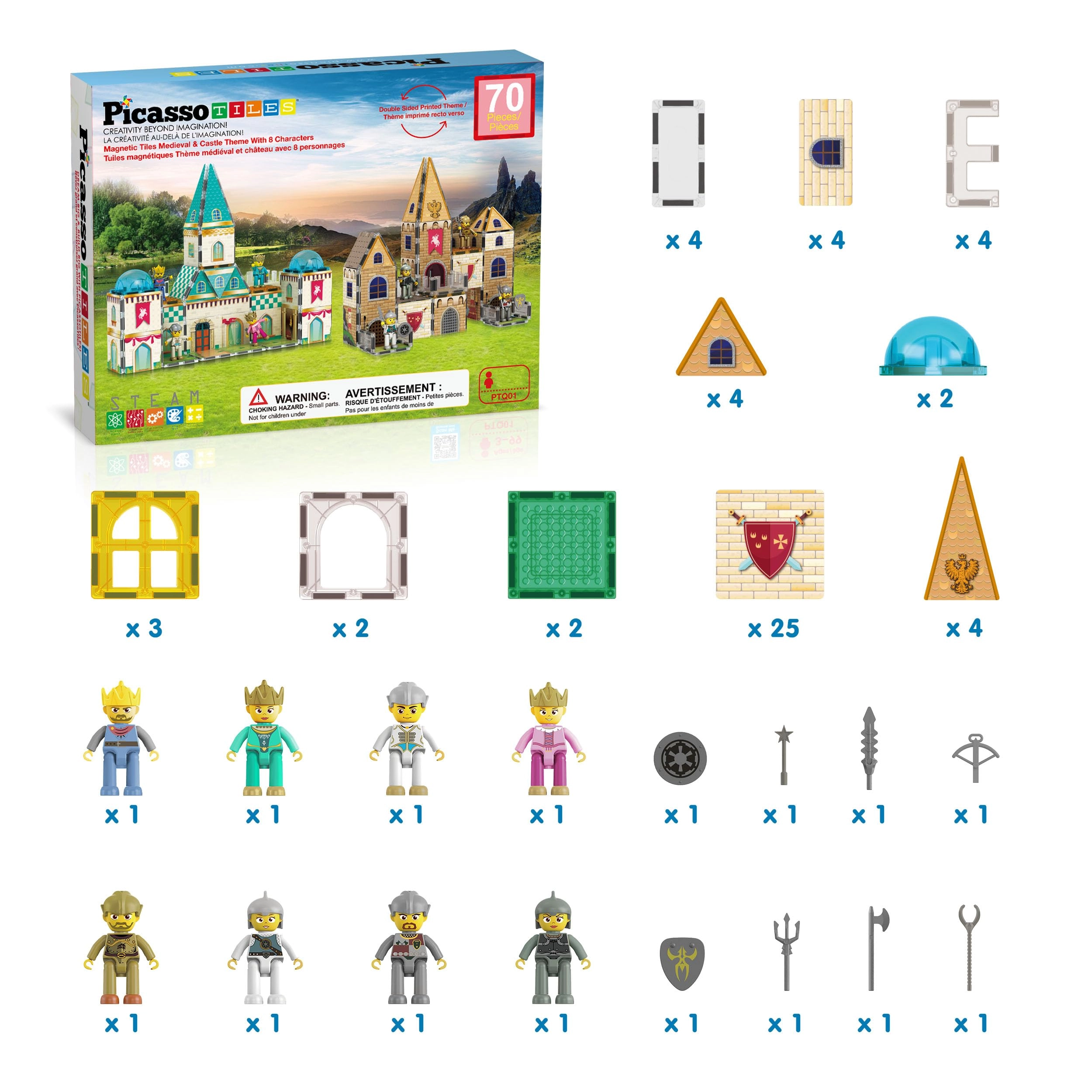 PTQ01 - Medieval and Castle 70pcs