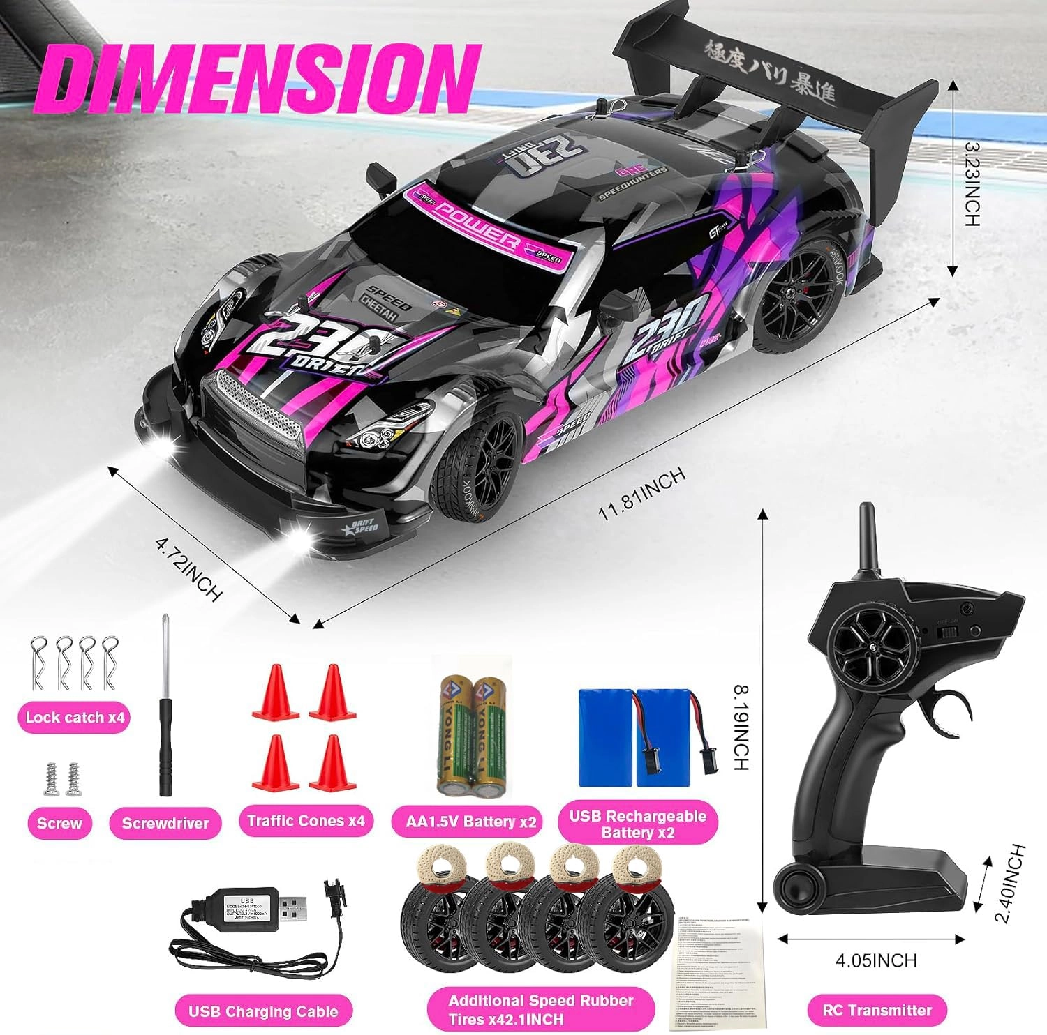 RC Drift Car - 1:16 Scale