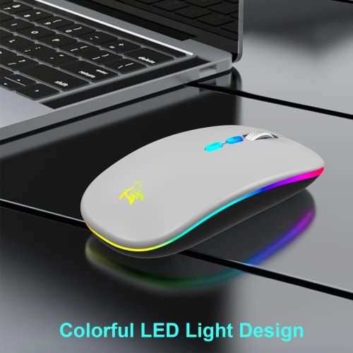 LED Slim Rechargeable Mouse - Wireless