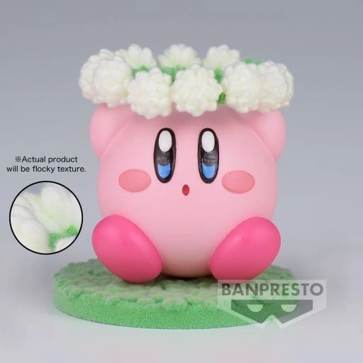 Kirby Fluffy Puffy Mine Play In The Flower (4 cm)