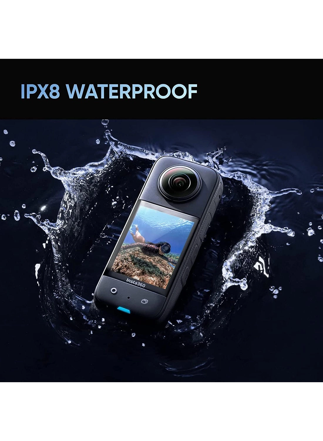 X3 360 Degree Waterproof Action Camera 64GB