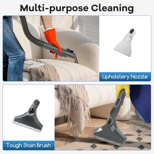 Upholstery Cleaner Machine - Spray, brush and all-in-one 600W