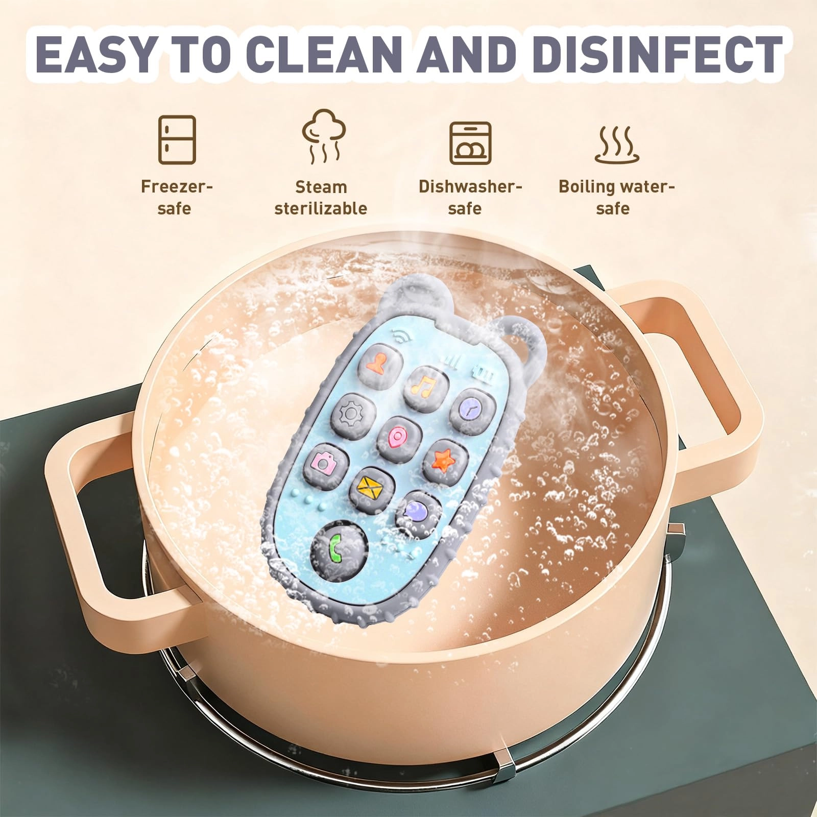 Phone Press Teether - Silicone