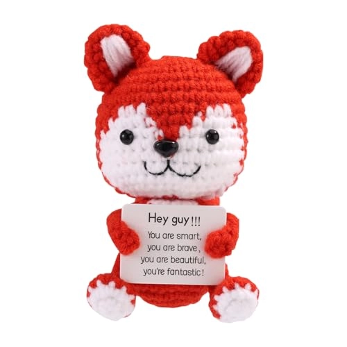Positive Crochet Fox - 13 cm
