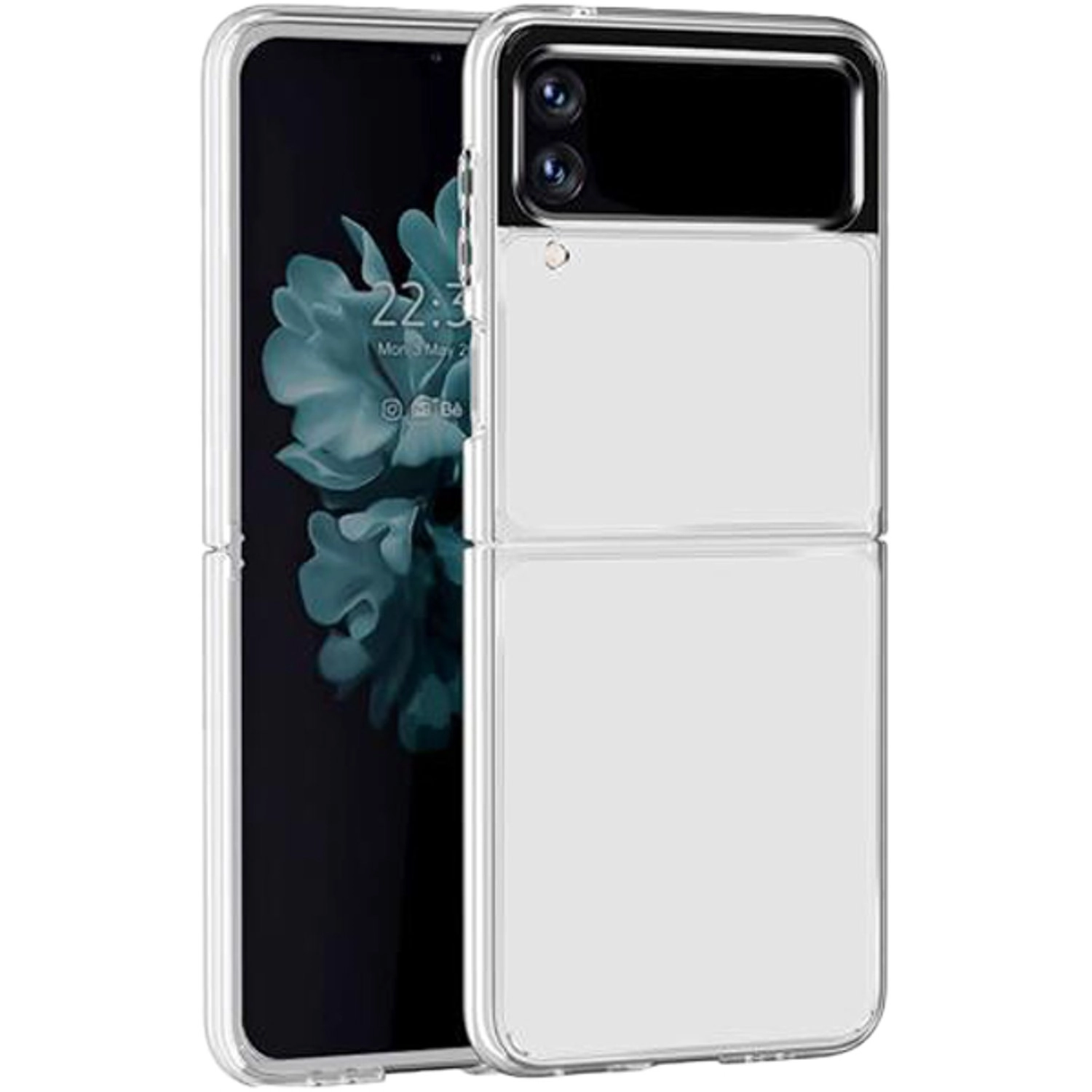 Z Flip 4 Transparent Cover for Samsung Z Flip 4