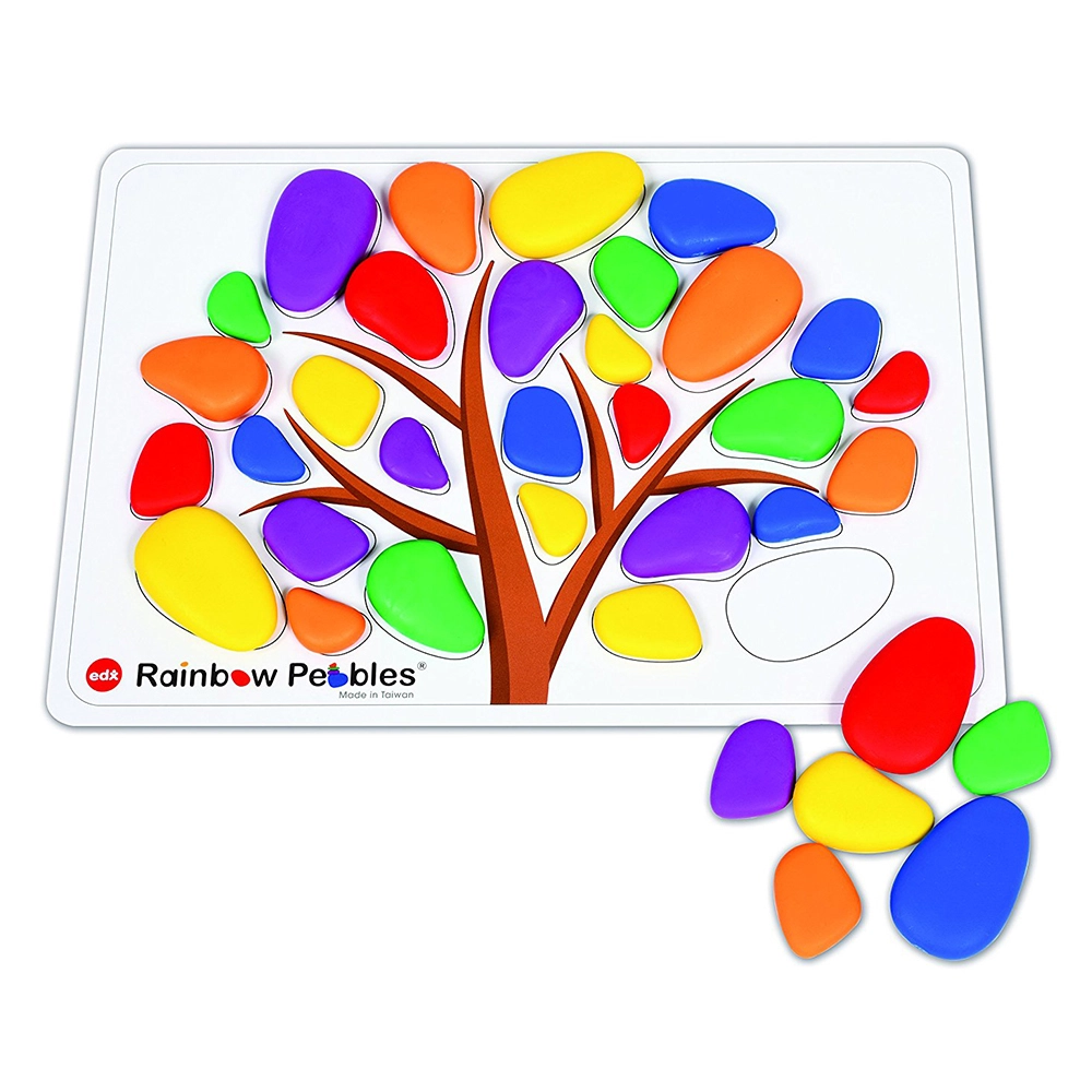 edxeducation Rainbow Pebbles Activity Set - Suitable for 3 years & above 48 piece(s)