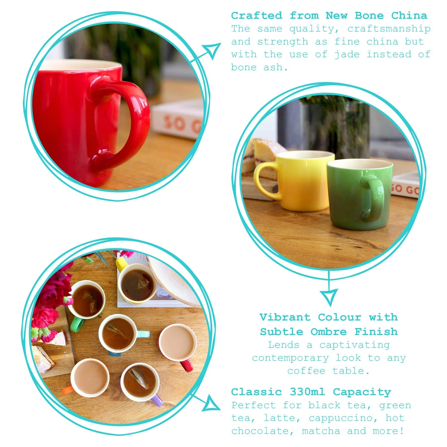 Ombre Coffee Mug - 1 pcs - 330 ml
