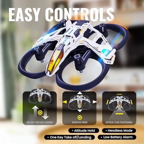 MACH 500 - Mini Micro Nano Indoor RC Quadcopter LED Light Optical Flow Positioning