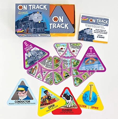 Trend Enterprises ON Track - Three Corner Strategy Card Game