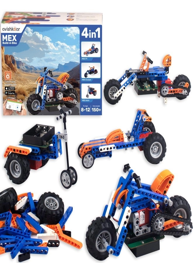 avishkaar MEX Build-a-Bike - 4-in-1 DIY Robotics Kit 150+ pcs