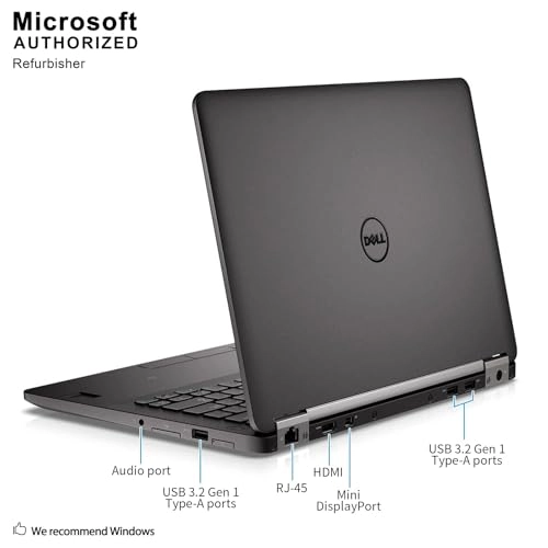 (Renewed) Latitude 7270 - 12.5'' Core i7-6600U 8GB DDR4 5128GB SSD