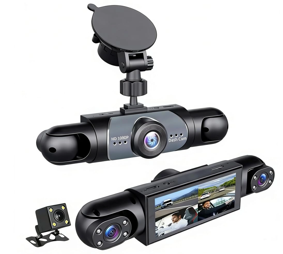 Sakerplus 360° 4 Channel Dashcam System - 1080P