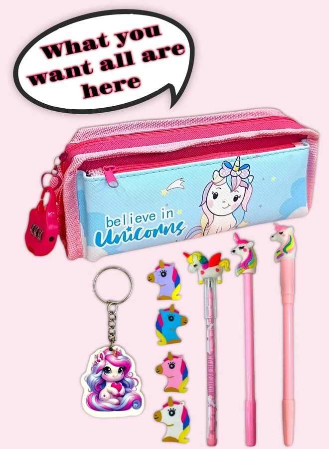 Unicorn Stationery Set - 8 Items