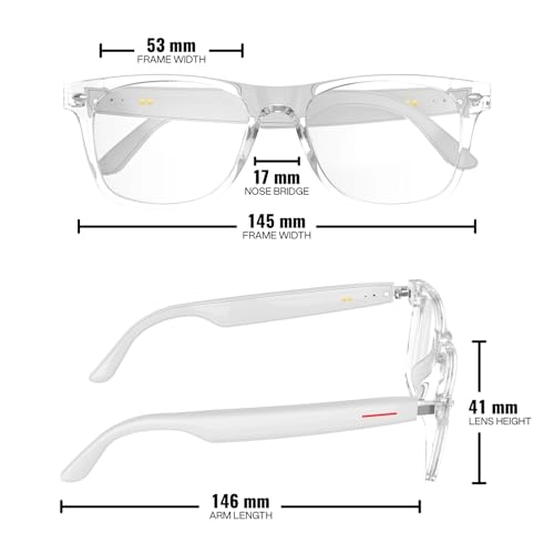 AI Smart Glasses - AI Translation 110+ Languages Bluetooth