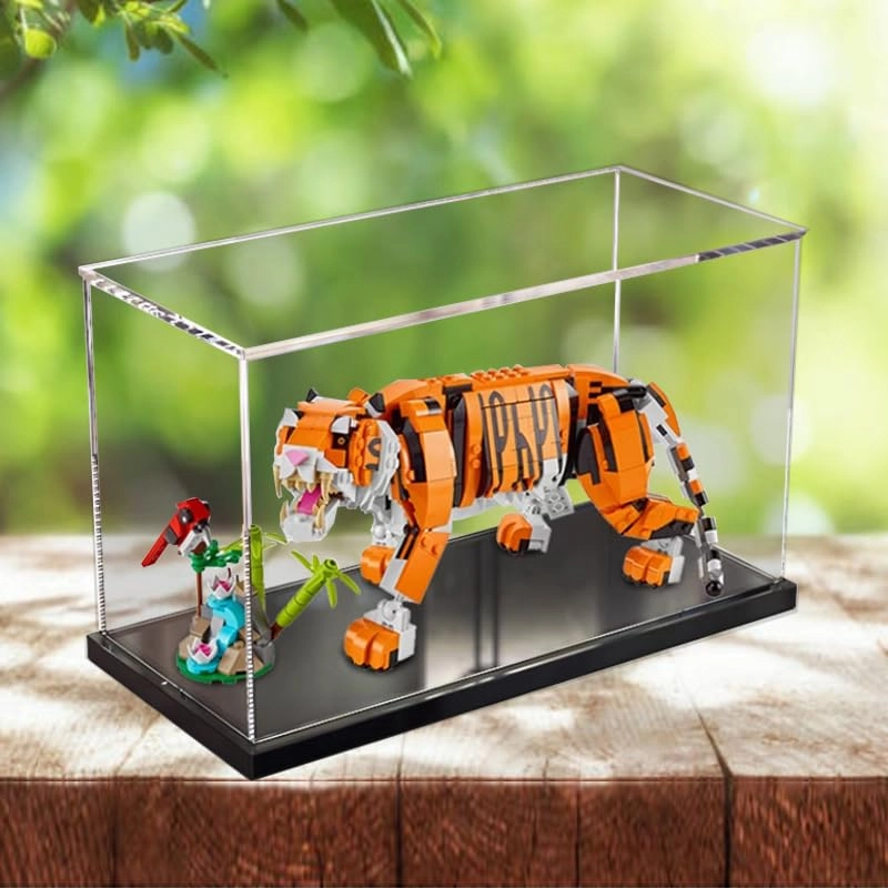 Clear Acrylic Display Case - 31129 Black Bottom