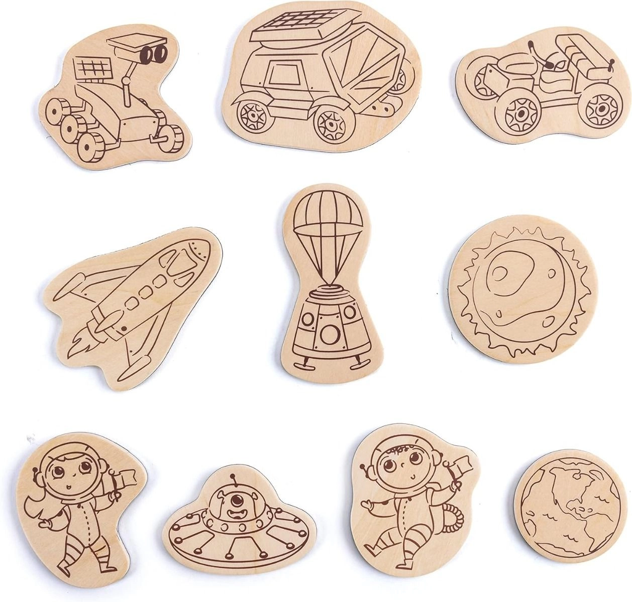 DIY Mars Space Life Art And Craft Set - 3+ years 10 pcs