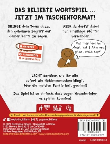 Poetry for Neanderthals: Grab & Game - German From 7+ Years 60 pieces