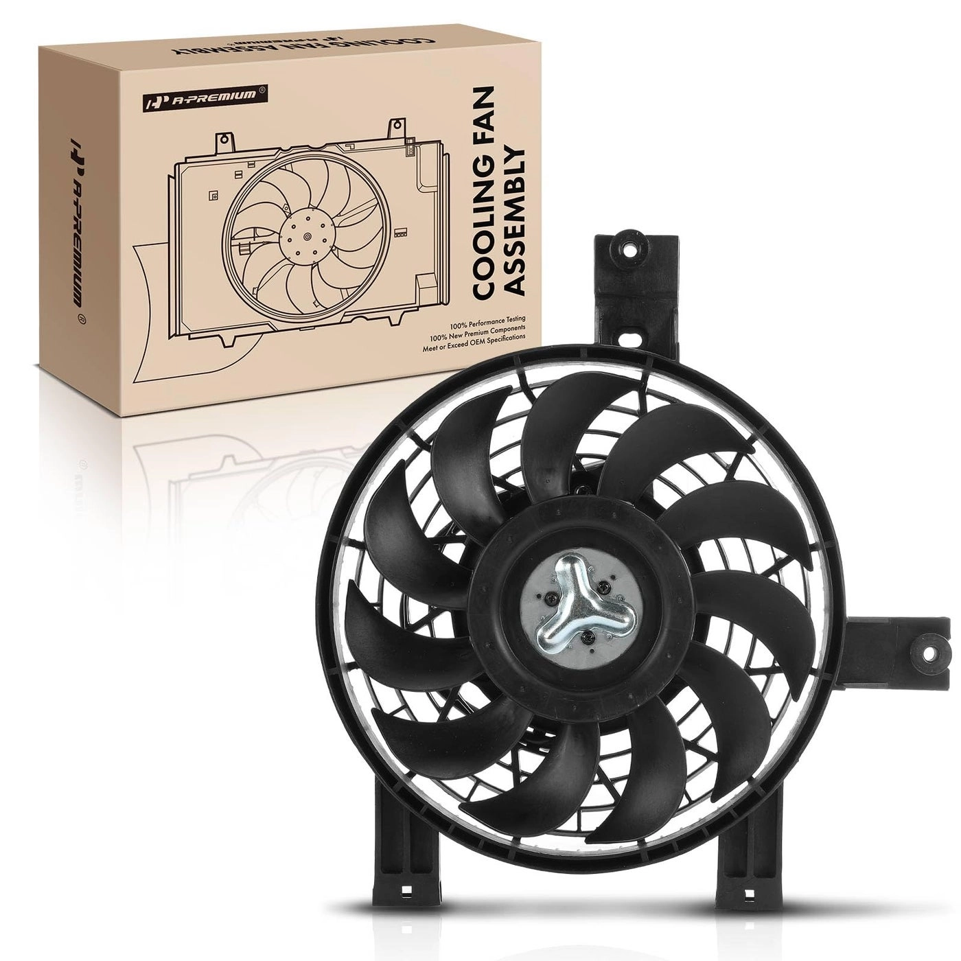 A-Premium AC Condenser Fan Assembly - Lexus LX470 1998 1999 2000 2001 2002